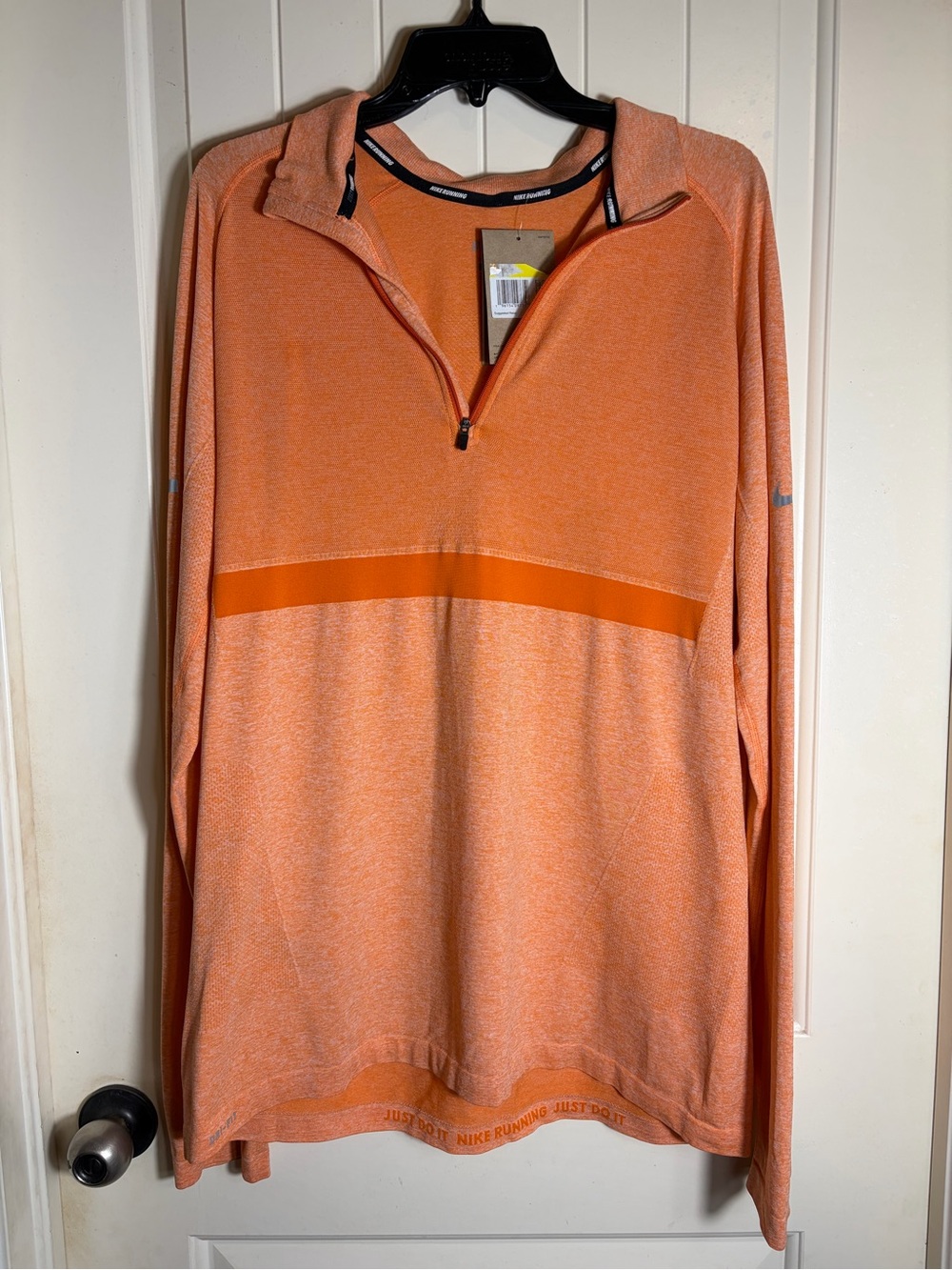 Nike Orange Dri-FIT Running Long Sleeve Tee Men’s XL